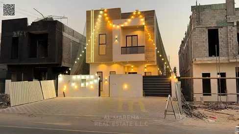 🏡 Villa for sale in Al Helio 2 – Ajman | 3 master bedrooms | 3,014 sq ft | Modern design and high-end finishes | Ready to move in | Registration fees