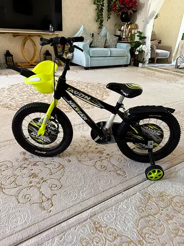 Kids 16-inch Neon Green BMX Style Bicycle - Good Condition