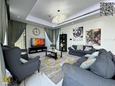 Corner Villa on the Largest Plot in Al Zorah | 4 Master Bedrooms | Premium Pool & Large Garden | Fully Furnished | Electricity, Water & AC Included