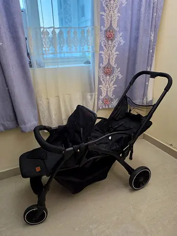 Double Stroller - Deattachable Canopies - Pedal Lock - Lightweight - Flexible 360 Move - Foldable