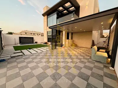 فيلا تصميم موردن مساحة 5000 قربية من المسجد و الشارع الرئيسى بسعر شامل المكييفات و قابل لتفاوض فيلا تصميم موردن مساحة 5000 قربية من المسجد و الشارع ال