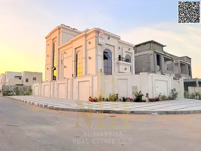 Luxury villa for sale in Al Helio 2 - Elegant design featuring 7 spacious bedrooms and ultra-luxurious finishes in a strategic location in Ajman 🏡✨