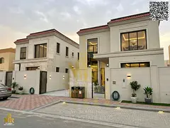 Villa in Al Muwaihat 3 near Ajman Academy | 4,200 sq ft | Two floors and a roof | 5 master bedrooms