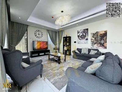 Corner villa with the largest area in Al-Zorah | 4 master bedrooms | International swimming pool and large garden | Luxurious finishes | Price include