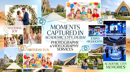 Photography Videography Services in Academic City, Dubai | Corporate, Education Commerci
