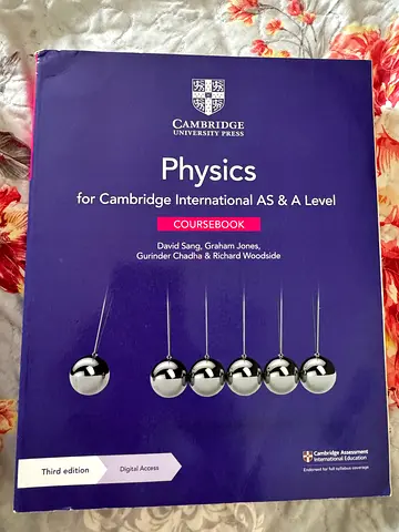 Cambridge A and AS level Physics and Chem textbook