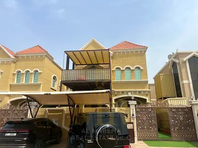 Luxury villa for sale in Al Muwaihat 3 | 3,014 sq ft | Two floors + roof | 5 master bedrooms | Majlis and living room | Maid's room | Kitchen | Includ
