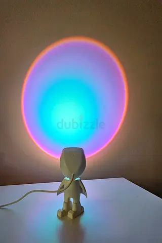Rainbow projector night lamp - decorative mood light
