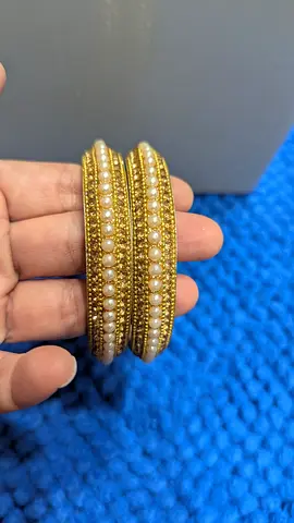 Silver and Gold colored artificial jewellery (Indian jewellery bangles set pair of anklets)