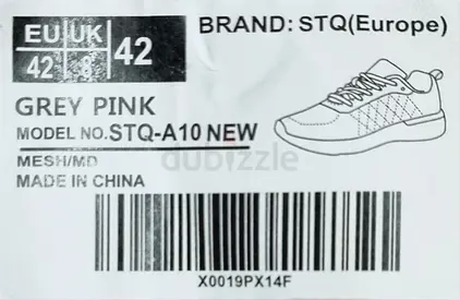 STQ Sneakers – Brand New with Label | EU 42
للبيع حذاء STQ سنيكرز جديد وأصلي مع اللصاقة
Brand: STQ