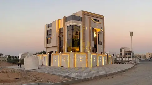For Sale: Classic Villa in Al Helio 2, Ajman (Two floors and a roof terrace). Price includes registration and ownership fees. Located near the mosque