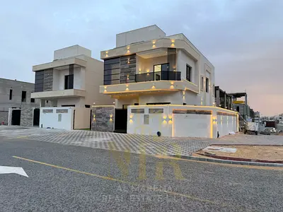 فرصة امتلاك فيلا احلامك تصميم مودرن مع روف و شامل رسوم التسجيل قريبة من المسجد و بسعر قابل للتفاوض