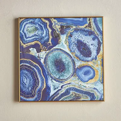 Zuzanna Jewelled Framed Wall Art - 60x60 cm