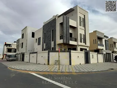 Luxury corner villa in Al Bahia with a rooftop terrace and elegant design; price negotiable.
