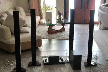 Samsung 5-speaker setup with subwoofer