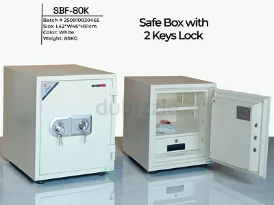 Heavy Duty Safe Box with 2-Key Lock, 80kg