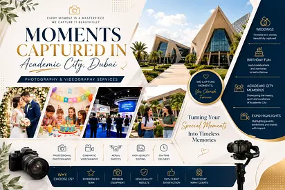 📸🎓 Professional Photography Videography Services in Dubai Academic City 🎬
