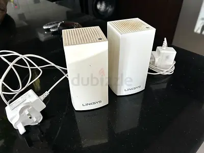 2 Linksys Powerline Adapters with UK Plugs - Working perfect