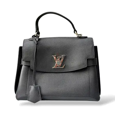 Louis Vuitton Black Leather LockMe Ever BB Bag