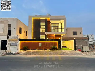 Al Bahia | Ajman, with a luxurious design, private pool and high-end finishes, ready to move in | including registration and ownership fees.