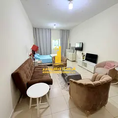 Furnished studio apartment for monthly rent in Ajman One Towers - Al Rashidiya ✔️ Includes bills
