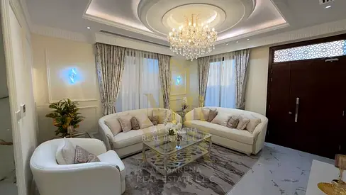 Registration, Ownership Transfer, Central AC, Furniture, Electricity & Water Included | Luxury 5BR Villa in Al Helio 2