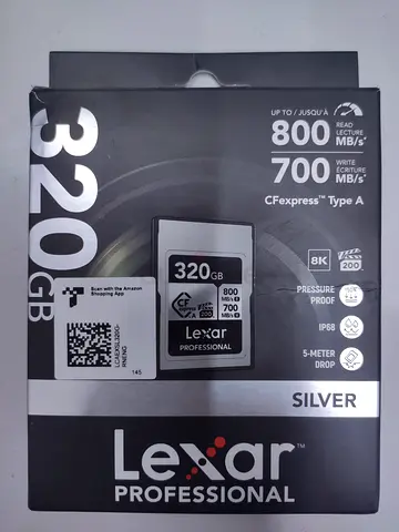 Lexar Professional 320GB Silver Series CFexpress 4.0 Type A Card
