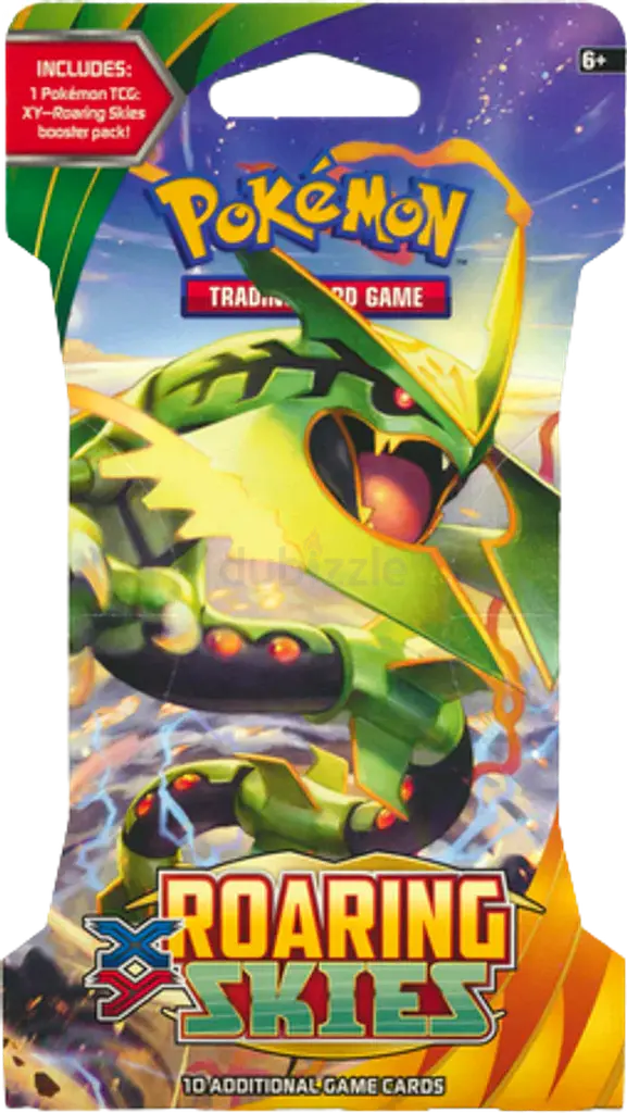 pokemon roaring skies booster pack XY Box – Baseball Card Exchange new boosts like Mega Turbo and Double Dragon Energy cards Pokémon Roaring Skies Sleeved Booster