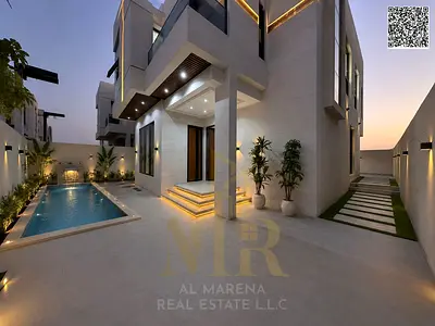 Own a villa with luxurious finishes in Al Helio 2, Ajman | 4 master bedrooms and a private pool | Price includes registration fees |