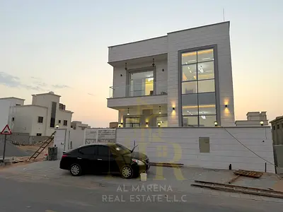Luxury villa for sale in Al Zahia, Ajman | 5 master bedrooms | 3,014 sq ft | 3 stone facades | Luxurious design and high-end finishes | All-inclusive