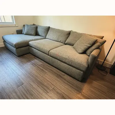 Top quality crate and barrel lshape sofa