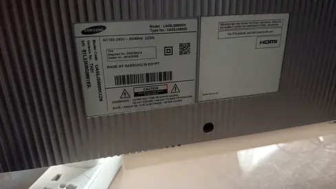 Samsung LED TV (back panel) - model UA55J5800K, used