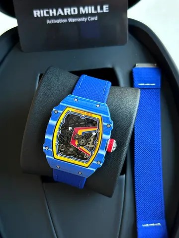 Richard Mill, 6702 Fernando Alonso watch Case material: carbon Crystal: sapphire Bezel:carbon Water