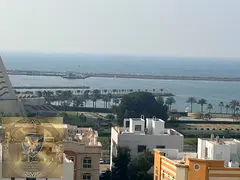 Monthly studio in Al Qulaya brand new hotel furnished sea view free parking.