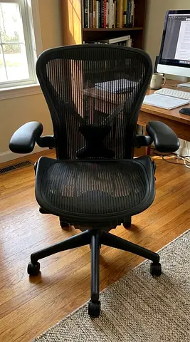 Herman Miller Aeron Mid-Back Office Chair - Size B, Good Condition