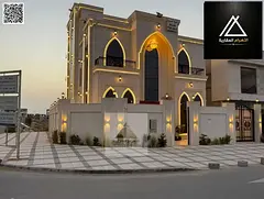 Brand-new corner villa featuring a full stone façade and central air conditioning in an upscale res