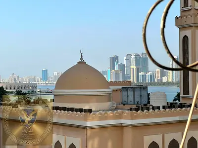 شقة غرفة وصالة للإيجار في المجاز 3 تكييف مركزي غرفة معيشة واسعة حمامان  إطلالة بانورامية تقع في مبنى حيوي مناسب للعائلات جاهزة للسكن