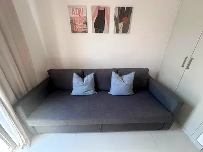 3-Seater Sofa Bed | Grey | Excellent Condition | AED 250