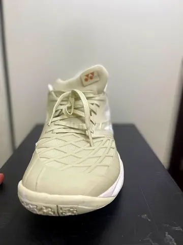 Light Beige Yonex Indoor Court Shoes - Size Unspecified, Gently Used