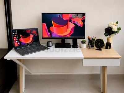 Study Table with 2 office chairs