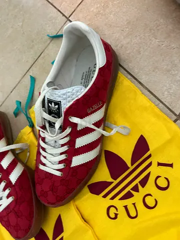 Adidas x Gucci Gazelle sneakers in red - used