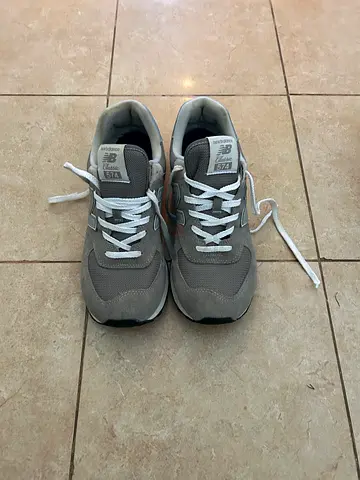 Used New Balance grey sneakers - size uk 9 perfect  condition