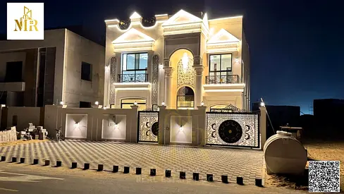 One of the most luxurious villas in Ajman for sale in a prime location, including registration and ownership fees | Bank financing available with flex