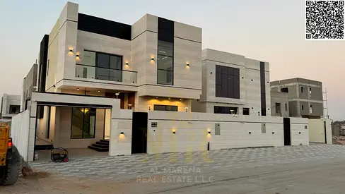Luxury villa for sale in Al Helio 2 | 3014 sq ft | 5 master bedrooms | Majlis and 2 living rooms | Modern kitchen | Contemporary design and high-end f