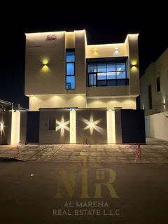 For sale: A distinctive villa in Al Yasmeen area – Ajman. Two floors + roof, strategic corner loca