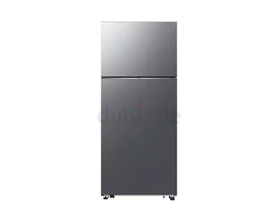 Samsung Refrigerator Double Door Fridge with Optimal Fresh 388L Refined Inox