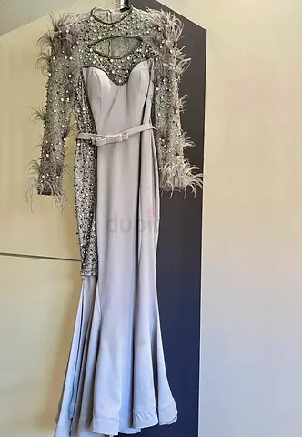 Gray color dress for weddings/ celebrations