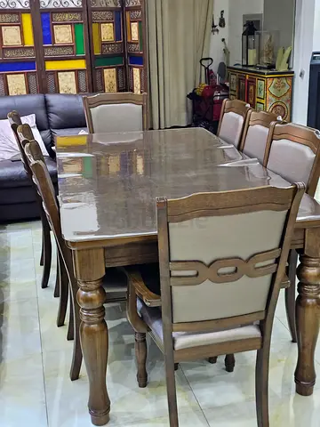 Dining table with buffet
