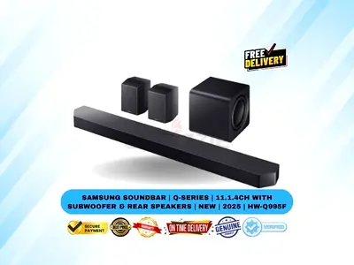Samsung Soundbar | Q-Series | 11.1.4ch with Subwoofer  Rear Speakers | New | 2025 | HW-Q995F