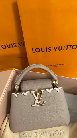 Louis Vuitton Capucines Mini Top Handle Bag - Grey
